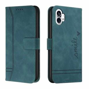 For Nothing Phone 1 Retro Skin Feel Horizontal Flip Leather Phone Case(Army Green)