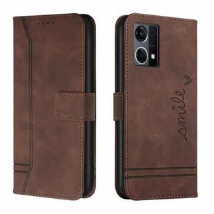 For Oppo F21 Pro 4G Retro Skin Feel Horizontal Flip Leather Phone Case(Coffee)