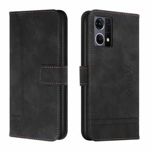 For Oppo F21 Pro 4G Retro Skin Feel Horizontal Flip Leather Phone Case(Black)