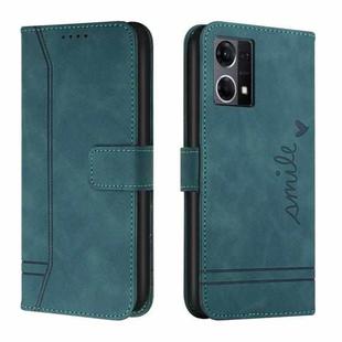 For Oppo F21 Pro 4G Retro Skin Feel Horizontal Flip Leather Phone Case(Army Green)