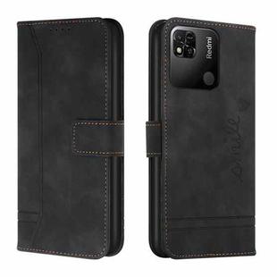 For Xiaomi Redmi 10A Retro Skin Feel Horizontal Flip Leather Phone Case(Black)