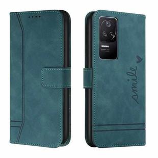 For Xiaomi Poco F4 Retro Skin Feel Horizontal Flip Leather Phone Case(Army Green)