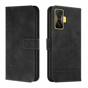 For Xiaomi Poco F4 GT Retro Skin Feel Horizontal Flip Leather Phone Case(Black)