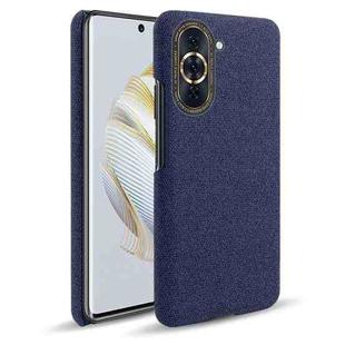 For Huawei nova 10 Pro Cloth Coated Hard Plastic Phone Case(Blue)