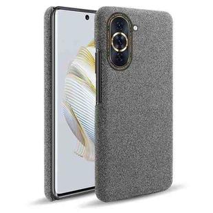 For Huawei nova 10 Cloth Coated Hard Plastic Phone Case(Grey)