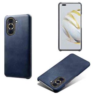 For Huawei nova 10 Pro Calf Texture PC + PU Phone Case(Blue)