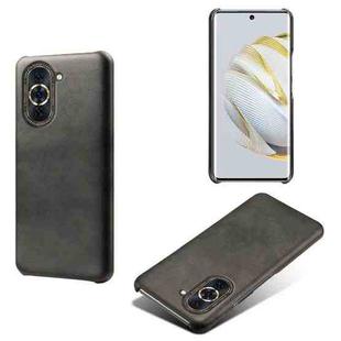 For Huawei nova 10 Calf Texture PC + PU Phone Case(Black)