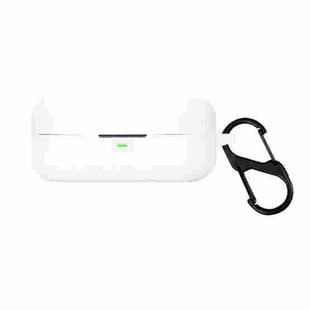 EQ Silicone Bluetooth Earphone Cover with Carabiner For B&O Beoplay EX(White)