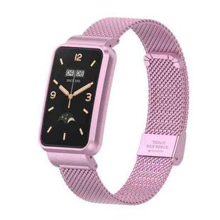 For Xiaomi Mi Band 7 Pro Milan Buckle Steel Metal Watch Band(Rose Pink)