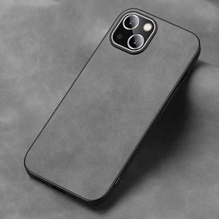 Frosted Skin Feel Phone Case For iPhone 14(Silver Grey)