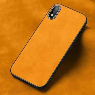 Frosted Skin Feel Phone Case For iPhone XR(Light Red Orange)