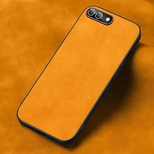 Frosted Skin Feel Phone Case For iPhone 8 Plus / 7 Plus(Light Red Orange)