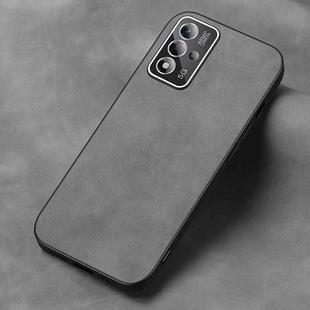 For OPPO A93s Frosted Skin Feel Phone Case(Silver Grey)