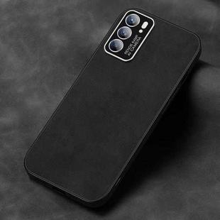 For OPPO Reno6 Frosted Skin Feel Phone Case(Black)