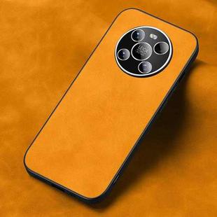 For Huawei Mate 40 Frosted Skin Feel Phone Case(Light Red Orange)