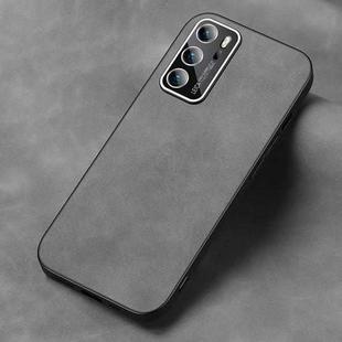 For Huawei P40 Frosted Skin Feel Phone Case(Silver Grey)