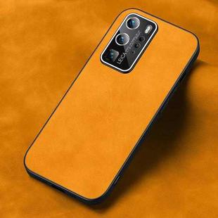 For Huawei P40 Pro Frosted Skin Feel Phone Case(Light Red Orange)