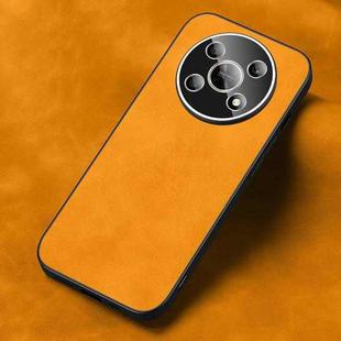 For Honor X30 Frosted Skin Feel Phone Case(Light Red Orange)