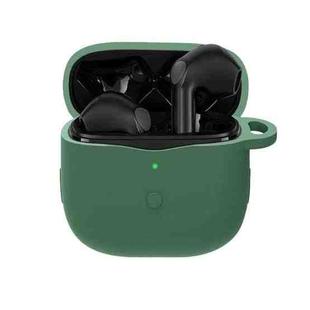 Pure Color Bluetooth Earphone Silicone Case For SoundPEATS Air 3(Dark Green)