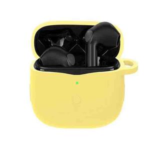 Pure Color Bluetooth Earphone Silicone Case For SoundPEATS Air 3(Yellow)