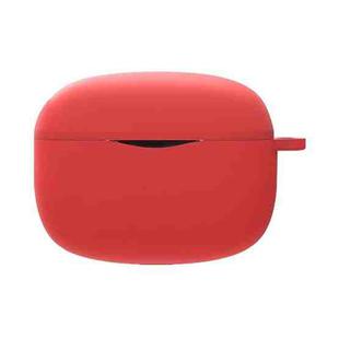 Pure Color Bluetooth Earphone Silicone Case For SoundPEATS Air3 Pro(Red)