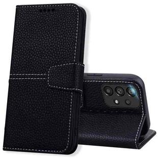 For Samsung Galaxy A33 5G Litchi RFID Leather Phone Case(Black)
