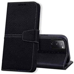 For Samsung Galaxy S20 FE 5G Litchi RFID Leather Phone Case(Black)