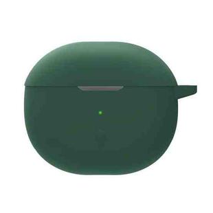 Pure Color Bluetooth Earphone Silicone Case For SoundPEATS Air3-Deluxe(Dark Green)