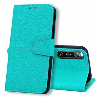 For Sony Xperia 10 III Litchi RFID Leather Phone Case(Malachite Blue)