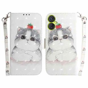 For Tecno Spark 9 Pro 3D Colored Horizontal Flip Leather Phone Case(Cute Cat)