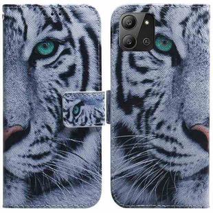 For Infinix Hot 11 2022 Coloured Drawing Leather Phone Case(Tiger)