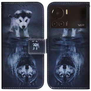 For Infinix Note 12 VIP Coloured Drawing Leather Phone Case(Wolf and Dog)