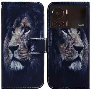 For Infinix Note 12 VIP Coloured Drawing Leather Phone Case(Lion)