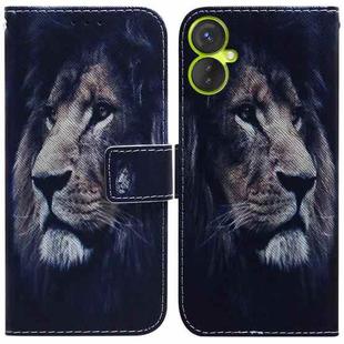 For Tecno Spark 9 Pro Coloured Drawing Leather Phone Case(Lion)