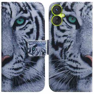 For Tecno Spark 9 Pro Coloured Drawing Leather Phone Case(Tiger)