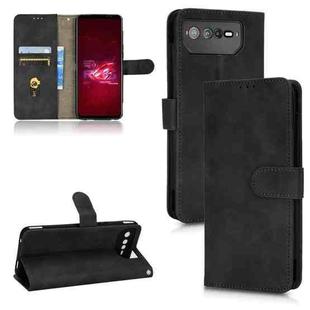 For Asus ROG Phone 6 Skin Feel Magnetic Flip Leather Phone Case(Black)