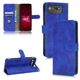 For Asus ROG Phone 6 Skin Feel Magnetic Flip Leather Phone Case(Blue)