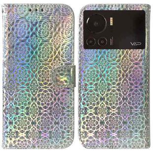 For Infinix Note 12 VIP Colorful Magnetic Buckle Leather Phone Case(Silver)