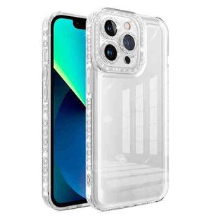 For iPhone 14 Plus Shinning Diamond Space Shockproof Phone Case (Transparent)