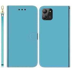 For Infinix Hot 11 2022 Imitated Mirror Surface Horizontal Flip Leather Phone Case(Blue)