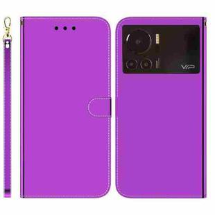 For Infinix Note 12 VIP Imitated Mirror Surface Horizontal Flip Leather Phone Case(Purple)