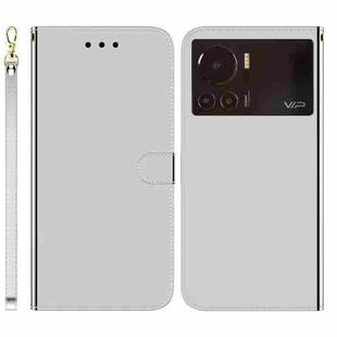 For Infinix Note 12 VIP Imitated Mirror Surface Horizontal Flip Leather Phone Case(Silver)