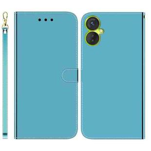For Tecno Spark 9 Pro Imitated Mirror Surface Horizontal Flip Leather Phone Case(Blue)
