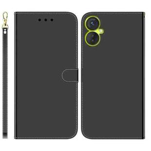 For Tecno Spark 9 Pro Imitated Mirror Surface Horizontal Flip Leather Phone Case(Black)