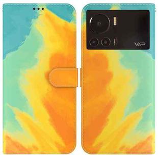 For Infinix Note 12 VIP Watercolor Pattern Horizontal Flip Leather Phone Case(Autumn Leaf Color)