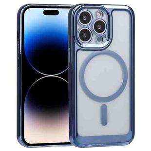 For iPhone 14 Pro MagSafe Electroplating TPU Phone Case(Blue)