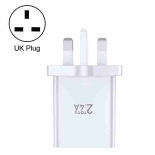 TOTU Joe Series Dual USB Ports Travel Charger, Plug Type:UK Plug(White)