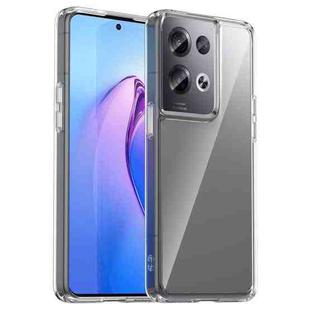 For OPPO Reno8 Pro India Colorful Series Acrylic + TPU Phone Case(Transparent)