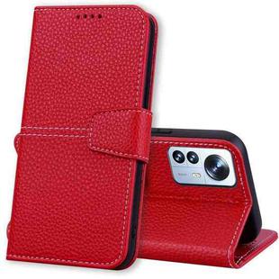 For Xiaomi 12 Pro Litchi RFID Leather Phone Case(Red)