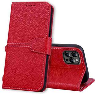 For iPhone 14 Pro Litchi RFID Leather Phone Case(Red)